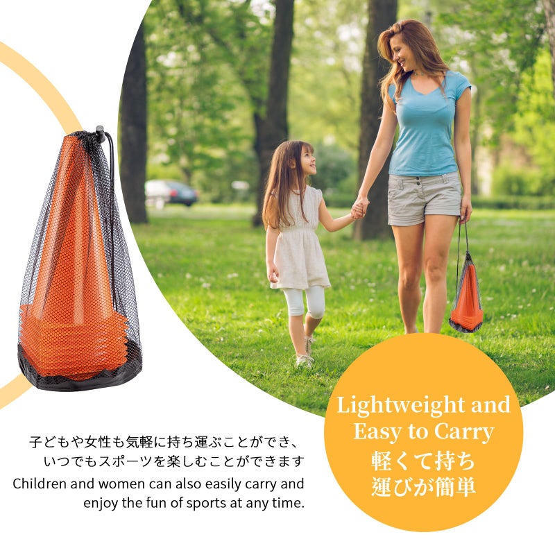 BiAnYC 12.5 Inchï¼ˆ32CMï¼‰ Plastic Sport Training Traffic Cones Set of 10 (Orange) - Image 5